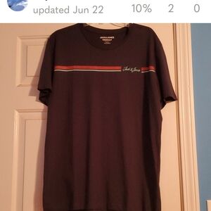 Set Of 2 Jack & Jones Men's Tees with Multicolor Stripe